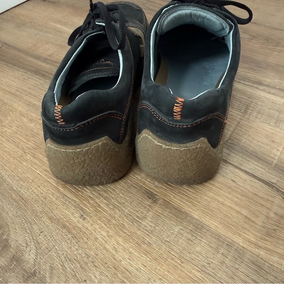 John Fluevog Men's Justin Sneakers Leather Lace up Suede Square Toe Casual 41 - Picture 4 of 9